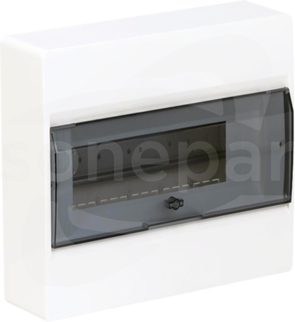 VD112TP 1x12mod.IP40 drzwi przezroczyste Rozdzielnica natynkowa COSMOS z tworzywa