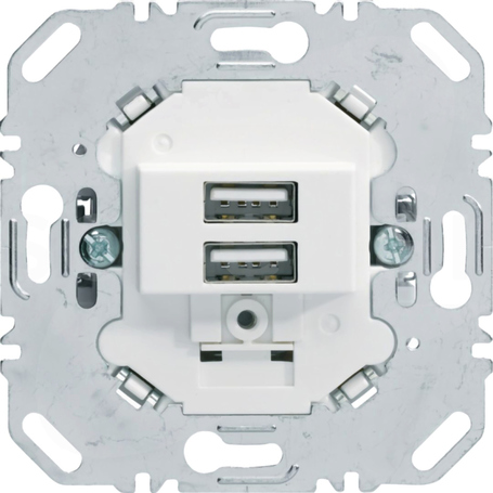 USB 3.0A 230V biały mat Mechanizm gniazda ładowania