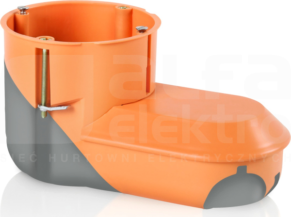 E5000 2xfi60mm pomarańczowa Puszka do elektroniki z membraną