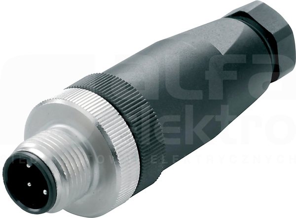 SAIS-4/7 M12 4P Wtyk męski prosty