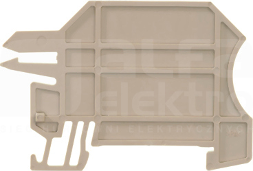 WHP 2,5-35N/10x3 beżowy Płytka skrajna/działowa