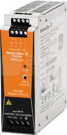 PRO MAX3 120W 24V 5A Zasilacz trójfazowy
