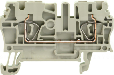 ZDU 2,5 GR szary Złączka sprężynowa