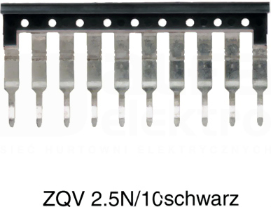 ZQV 2,5N/10 SW czarny Mostek sprężynowy 10-torowy