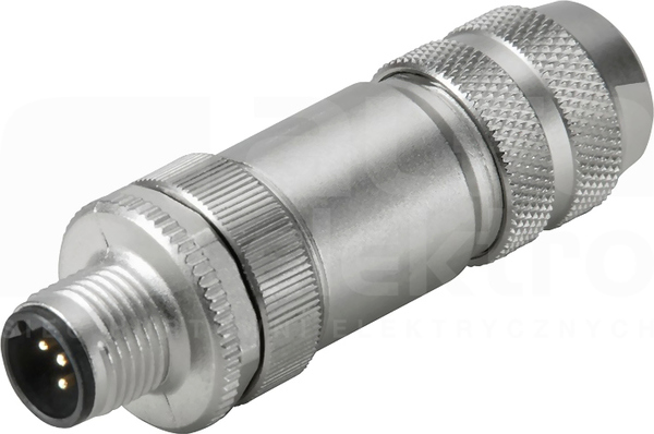 SAISM 5/8S M12 5P B-COD Wtyk męski prosty