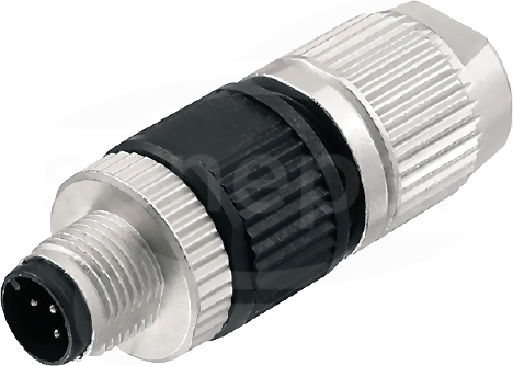 SAIS-3-4-5-IDC(0.75)M12 Wtyk męski prosty
