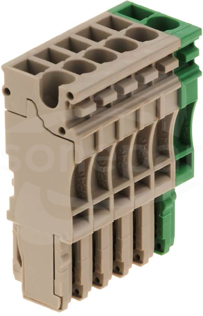 ZP 2.5/1AN/6 GN/BE Wtyczka