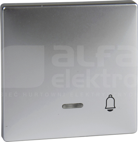 MERTEN aluminium Klawisz dzwonek z lampką sygnaliz.