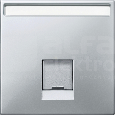 MERTEN DESIGN 1xRJ45 SE aluminium Płytka centralna gniazda komp.