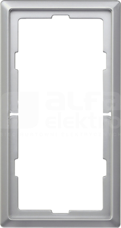 MERTEN ARTEC aluminium Ramka 2-krotna b/przegr.