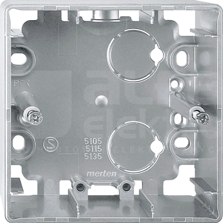MERTEN ARTEC aluminium Puszka natynkowa 1-krotna