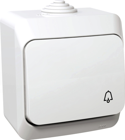 CEDAR PLUS IP44 biały Przycisk dzwonek