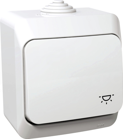 CEDAR PLUS IP44 biały Przycisk światło
