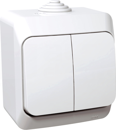 CEDAR PLUS IP44 biały Łącznik świecznikowy