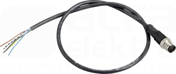 XZCP1541L5 Przedł.męski M12 dł.5m