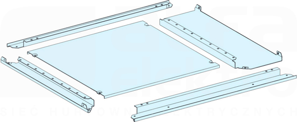 PRISMASET 650+150x400mm IP55 Płyta dławicowa pełna
