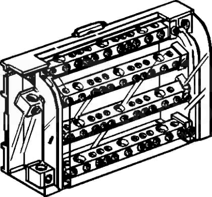 TD 100/125A 4P Blok dystrybucyjny