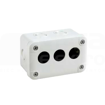PUSZKA 65x107x55 ABS pokrywa 3-otworowa