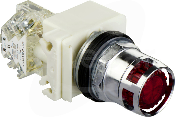 9001K3L35RH13 czerwony 24/48VAC/DC 10A BA9s FI30 Przycisk