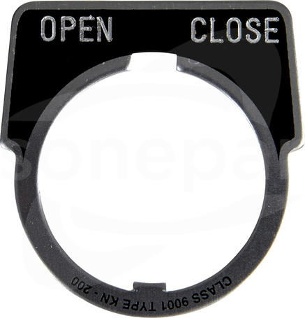9001KN246 30mm T K oznakowana OPEN/CLOSE Legenda docisku