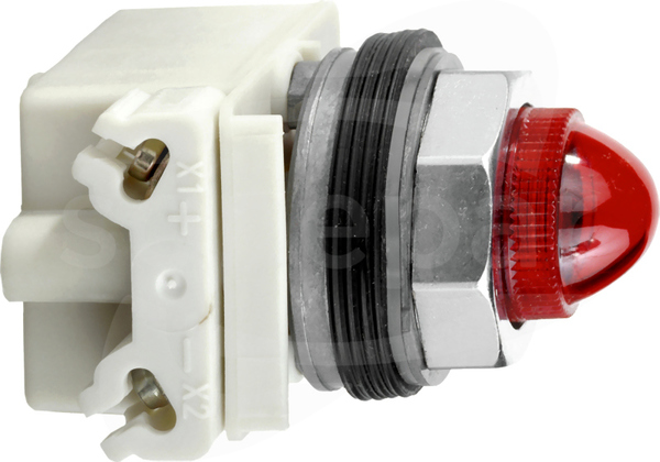 9001KP38R9 czerwona BA 9s 12VAC FI30 Lampka
