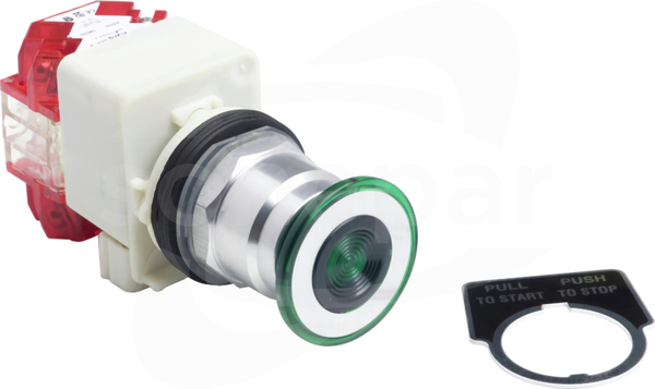 9001KR8P1GH25 600VAC 10A 30mm T\K Przycisk
