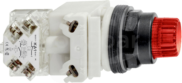 9001SK2L38LRR Czerwony 120VAC/DC 1 C/O Przycisk