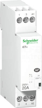 ICT+ 20A 1P+N UC 230VAC Stycznik
