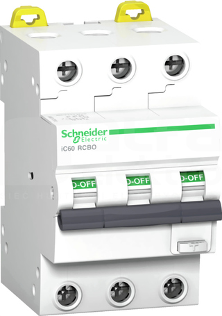 iC60RCBO 3P C16A 30mA 6kA typ-AC Wyłącznik różnicowo-nadprądowy