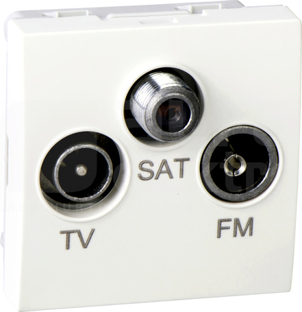 ALTIRA 2-wej. Gniazdo TV/FM/SAT końcowe