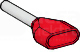 AZ5DE010D 2x1,0mm2 czerwony Końcówka kablowa