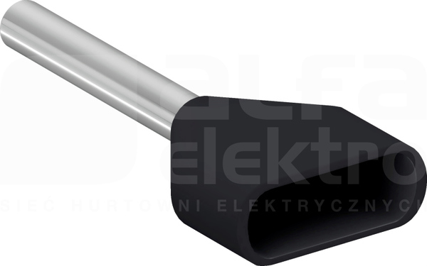 AZ5DE015 2x1,5mm2 czarne Końcówka kablowa