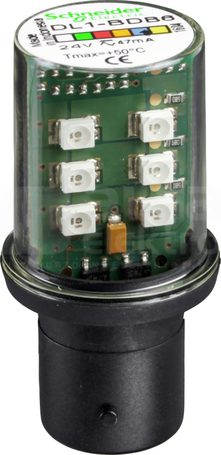 DL1BDB6*NIEBIESKA DIODA LED TRZONEK BA 15D 24V