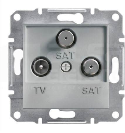 ASFORA 1dB aluminiowe Gniazdo TV-SAT-SAT końcowe