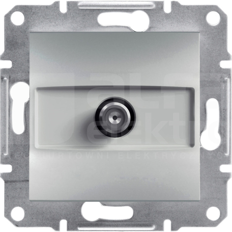 ASFORA 4dB aluminium Gniazdo SAT przelotowe bez ramki