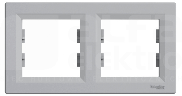 ASFORA aluminium Ramka 2-krotna pozioma
