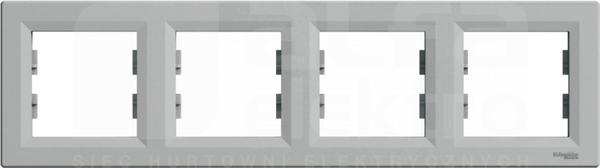 ASFORA aluminium Ramka 4-krotna pozioma