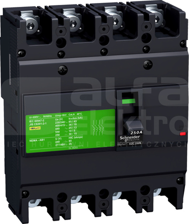 EZC250N4160 160A 4P 25kA WYŁĄCZNIK EASYPACT