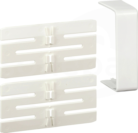 ISM10106P- 75 x 55mm - PC/ABS - biel polarna Łącznik wewnętrzny