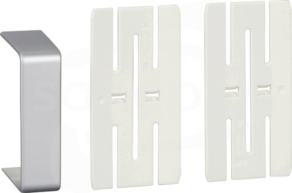 ISM10356 Z osłoną połączenia - PC/ABS - aluminium Łącznik wewnętrzny