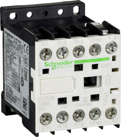 LC1K06016BLS207 6A 440V 24VDC 3P Stycznik 3P