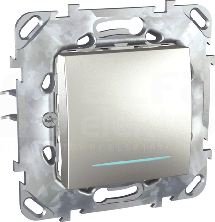 UNICA TOP aluminium Łącznik krzyżowy podśw.