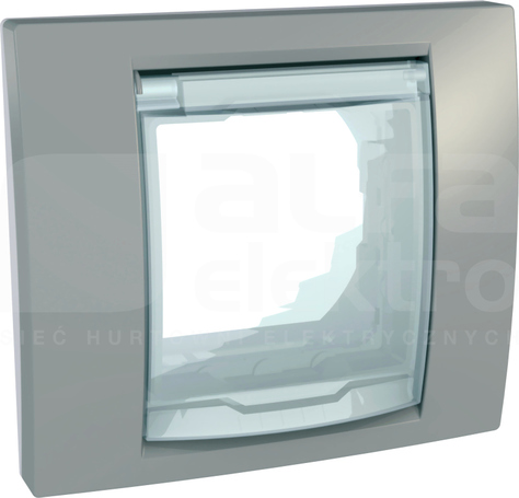 UNICA PLUS IP44 szary alabaster Ramka 1-krotna