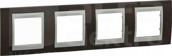 UNICA TOP wenge Ramka 4-krotna pozioma