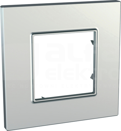 UNICA QUADRO srebrny Ramka 1-krotna