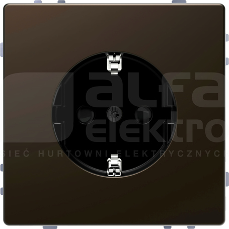 MERTEN D-LIFE SCHUKO 2P+Z mocca metalik Gniazdo sieciowe