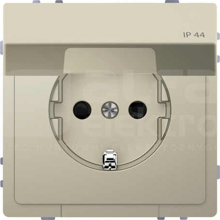 MERTEN D-LIFE SCHUKO 2P+Z IP44 piasek sahary Gniazdo sieciowe z uziemieniem