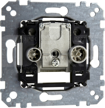 MERTEN M Mechanizm gn.ant.2xFM/TV przelot.