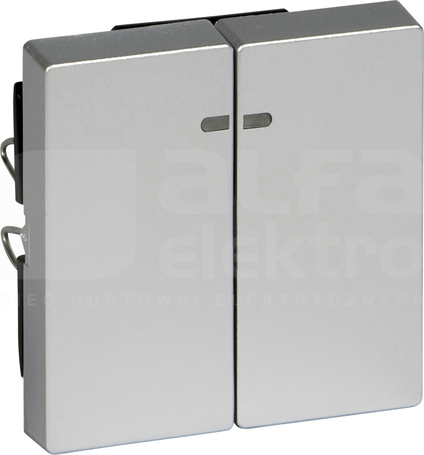 MERTEN M aluminium Klawisz 2x podśw.