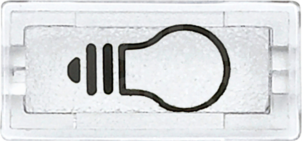 MERTEN przezroczysty Symbol klawisza światło